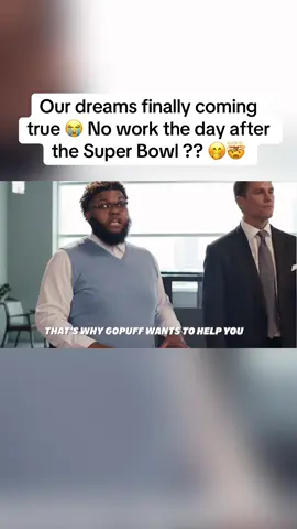 Whoever at @Gopuff decided to team up with @Tom Brady and @DRUSKI to make the Monday after the Big Game a holiday deserves a raise 😂 #SuperMondayOff