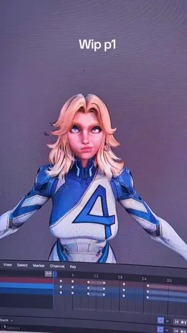 wip ive been playing marvel rivals alot lately and playing as her gave me an idea hope u like #smilingfriendsmrboss  #Animation #fypage  #marvelrivals #blender 