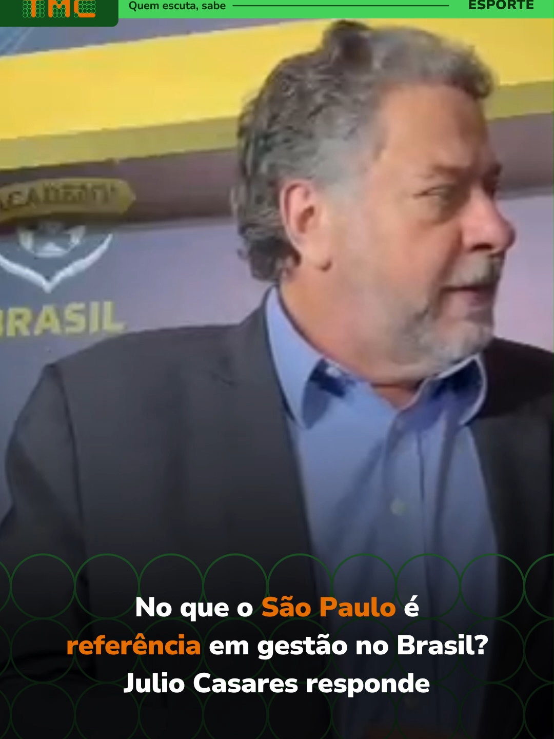 🔴⚪⚫ No que o São Paulo é referência em gestão hoje no Brasil? Julio Casares, presidente do clube, responde! 🟠 TRANSAMÉRICA AGORA É TMC 🟠