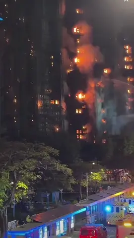 🔥Latest fire update: A major fire broke out at Hung Fook Court in Tai Po, Hong Kong, on the afternoon of November 26. The fire alarm had already been raised to level five. Rescue operations are still ongoing.  🔥最新火灾消息：11月26日下午，中国香港大浦宏福苑发生特大火灾，当时火警警报连续已经升到五级。目前救援仍在继续进行之中 。 #fire #Hongkong #Fire safety