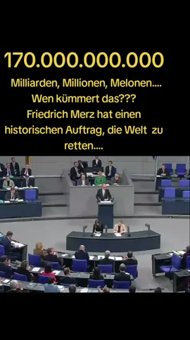 Herr Bundeskanzler #Merz eben im #Bundestag : „Für die Infrastruktur stellen wir weitere 170 Milliarden sofort zur Verfügung“ - er meint die ukrainische Infrastruktur. Das gibt #Deutschland den Rest! 