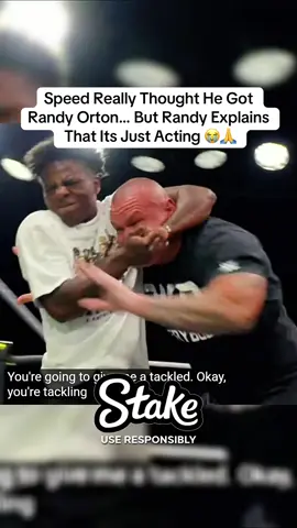 Speed Really Thought He Got  Randy Orton… But Randy Explains  That Its Just Acting 😭🙏 #trend #WWE #ishowspeed #randyorton #viral 
