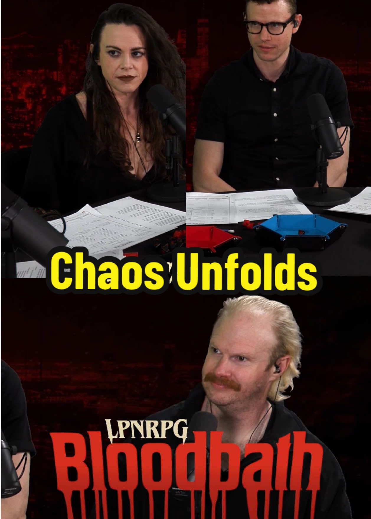 Not my chemicals! A NEW episode of LPNRPG: BLOODBATH is coming out TONIGHT on the LPNtv YouTube channel! If you’re not caught up yet, head over there to watch the previous episodes so you’re ready for today’s HORRORS. Link in bio!