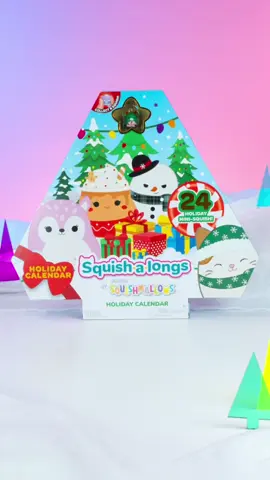 Get ready to celebrate the season with Mini-Squish! 🌲🎁 The Squish-a-longs Holiday Calendar is available in toy stores now! #Squishalongs #MiniSquish #Squishmallows