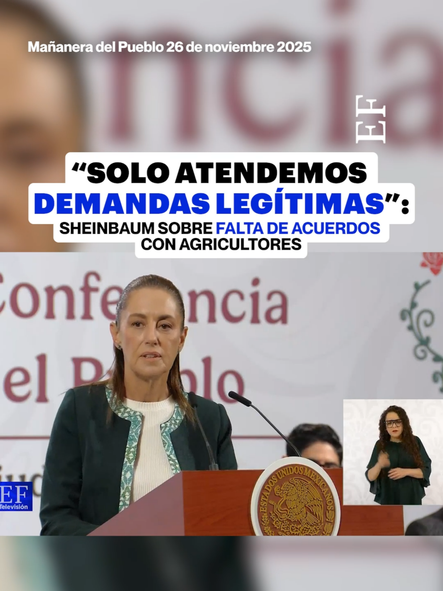 “Cuando tiene que ver con un asunto político nada más por generar problemas o para defender algún privilegio, al menos se les abre la mesa para platicar, pero hay cosas que no se pueden resolver”, la mandataria cuestionó por qué se realizan los bloqueos si está abierta la mesa de diálogo con agricultores #agricultores #claudiasheinbaum #mexico #politica