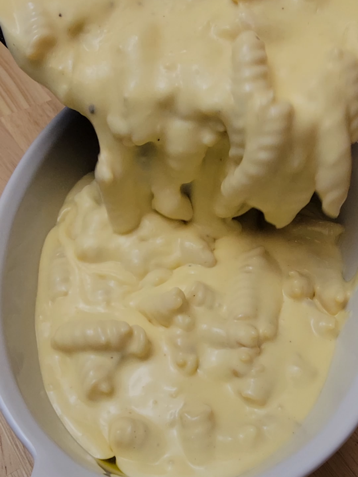 The ending culmination of Side a Day until Turkey Day: Food Parables signature baked mac and cheese. Extra saucy center, crispy top, and the side that earns a permanent spot on your table. 🧀🔥 📌 Today’s Verse: “And let the peace of Christ, to which you were also called in one body, rule your hearts. And be thankful.” Colossians 3:15 👨‍🍳 Food Parables Signature Baked Cavatappi Mac and Cheese Servings: 6 to 8 Prep Time: 20 minutes Cook Time: 20 to 22 minutes Total Time: 40 to 45 minutes 🥣 Ingredients Pasta 300 g (about 3 cups dry) Sauce base Unsalted butter 56 g (4 tablespoons) All purpose flour 32 g (4 tablespoons) Whole milk 540 ml (2 1/4 cups) Heavy cream 240 ml (1 cup) Cream cheese 56 g (2 ounces) Roasted garlic paste 10 g (2 teaspoons) or 2 cloves minced Egg yolk 1 Cheese blend Extra sharp cheddar, shredded 170 g (1 1/2 cups) Gruyère, shredded 115 g (1 cup) Colby Jack, shredded 115 g (1 cup) Low moisture mozzarella, shredded 85 g (3/4 cup) Parmesan, finely grated 40 g (1/3 cup) Seasoning Kosher salt 5 g (1 teaspoon) Black pepper 1 g (1/2 teaspoon) Garlic powder 1 g (1/2 teaspoon) Onion powder 1 g (1/2 teaspoon) Mustard powder 1 g (1/2 teaspoon) Smoked paprika pinch Garlic herb panko topping Panko breadcrumbs 60 g (1 cup) Butter, melted 28 g (2 tablespoons) Parmesan 20 g (2 tablespoons) Dried parsley 1 teaspoon Black pepper pinch Smoked paprika pinch 🥄 Instructions Boil pasta in salted water until 2 minutes shy of al dente, drain, and toss in a little oil Melt butter, whisk in flour, and cook 1 minute Slowly whisk in milk and cream, simmer 3 to 4 minutes until slightly thickened, then whisk in cream cheese and roasted garlic until silky Temper the egg yolk with a little hot sauce and whisk it back in Turn heat to low, add cheddar, Gruyère, Colby Jack, mozzarella, and Parmesan, and stir until fully melted and smooth Season with salt, pepper, garlic powder, onion powder, mustard powder, and smoked paprika, then taste and adjust Fold in pasta until every ridge is coated and pour into a buttered 7x9 baking dish Stir panko, melted butter, Parmesan, parsley, pepper, and smoked paprika together and sprinkle over top Bake at 350°F for 20 to 22 minutes until creamy and bubbling, then broil 20 to 40 seconds if you want extra browning Rest 5 minutes so the sauce settles into that perfect scoop 💡 Pro Tip: Freshly shredded cheese only. Mozzarella gives the stretch, cream cheese and yolk keep it creamy after resting, and Gruyère sneaks in that deep flavor that makes this taste like “the mac” instead of just mac and cheese. #SideADay #SideADayUntilTurkeyDay #ThanksgivingSides #MacAndCheese #BakedMacAndCheese #Cavatappi #HolidayCooking #ComfortFood #FromScratch #CheesePull #foodtoker #CookingTok #FoodParables #SouthernCooking #HolidayCooking #FromScratch #sidedish #sidedishrecipe #sidedishrecipes #sidedishes #easysidedishrecipes #easysidedish #HomeCooking #macncheese