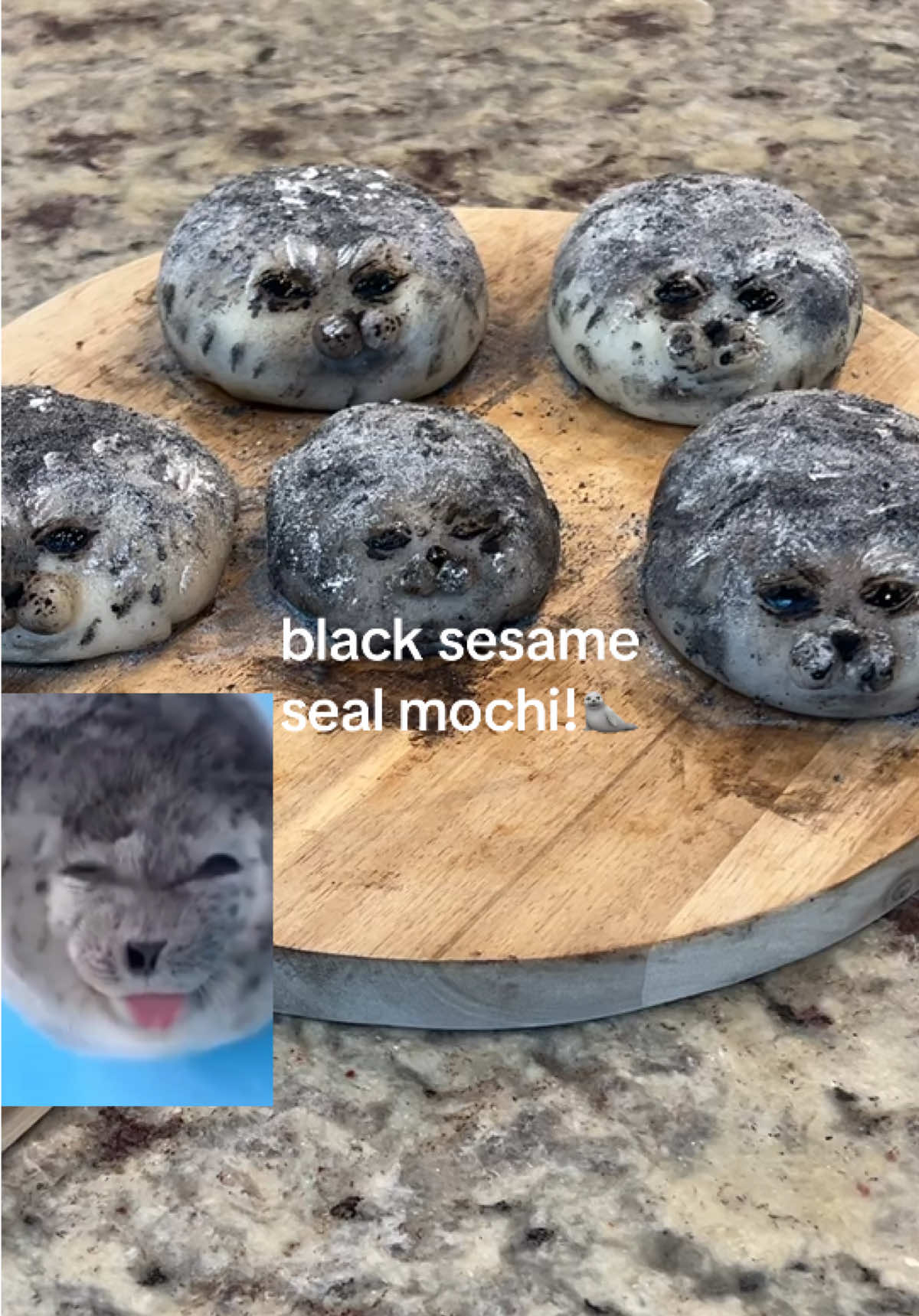 if u have nothing to do make seal mochi bc u will be wasting 3 hours; guys should I make more stuff like these other than yogurt bc I feel like too much ppl are making it now🤔#cute #food #cuteanimal #seal #mochi 