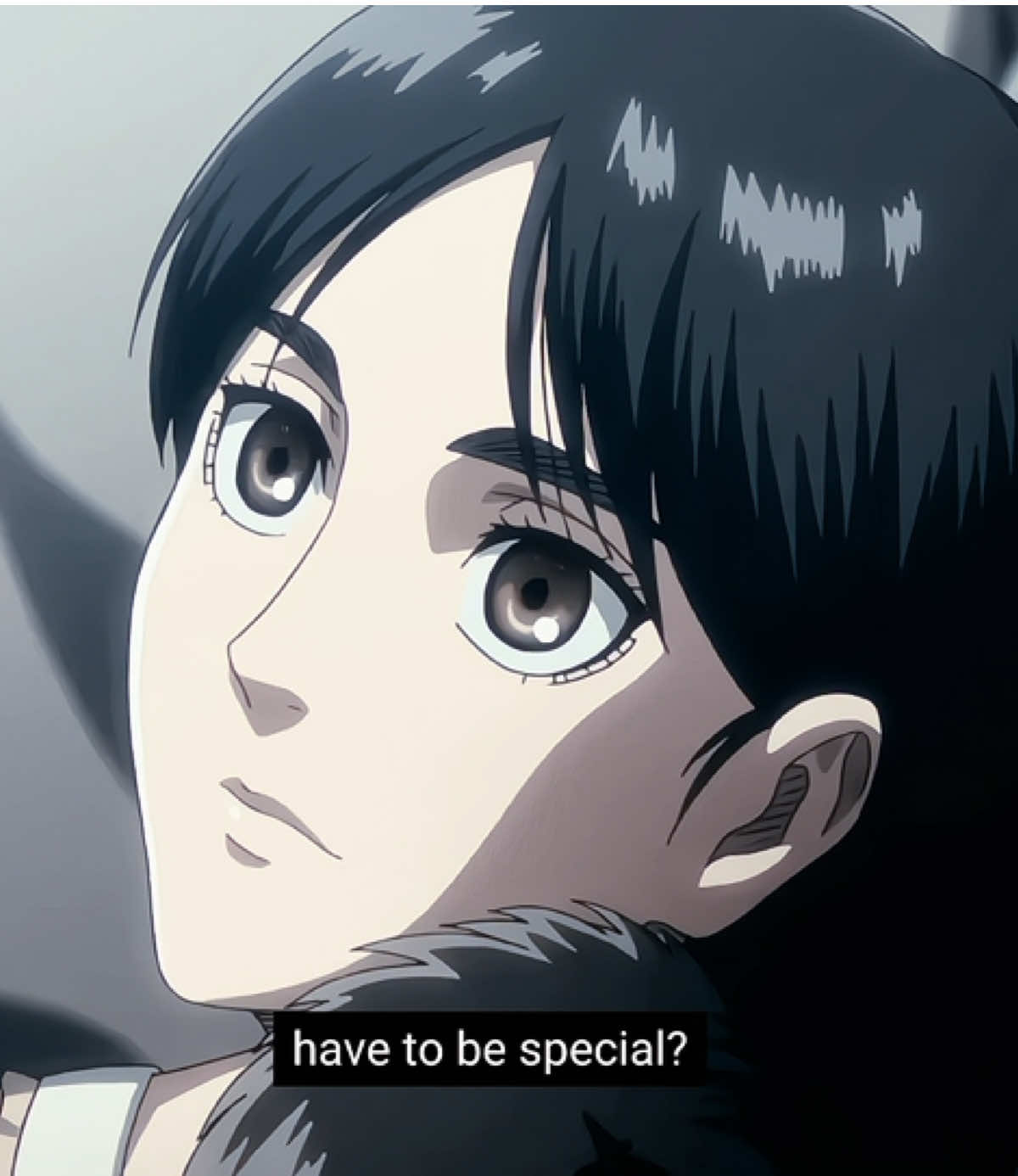 “Because I was born into this world” -my goat #anitok #anime #aot #eren #fyp 