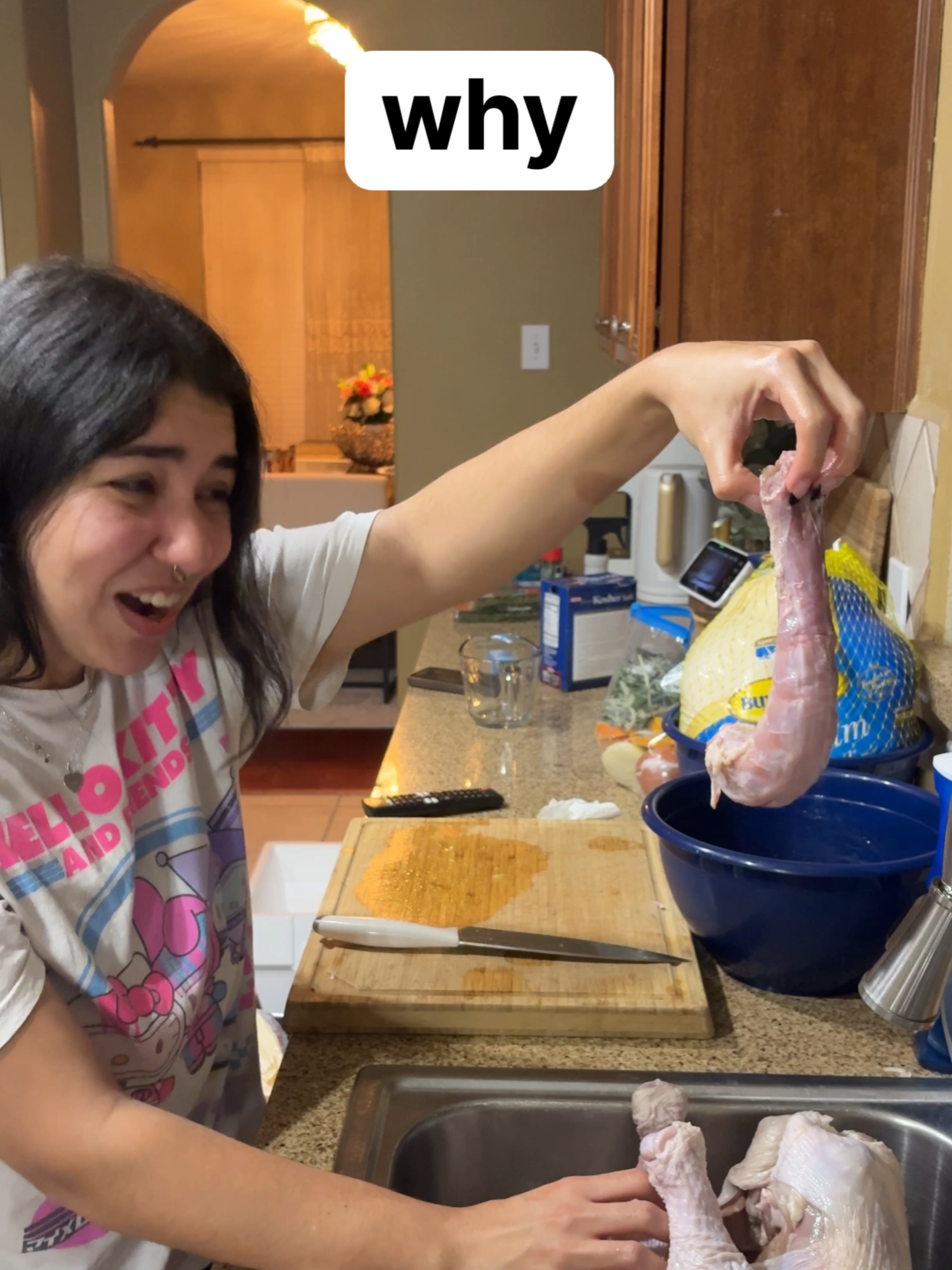 My Daughter’s First Turkey Prep… Went Wild 😂🦃  My daughter helped me prep a turkey for the very first time… and let’s just say the turkey neck totally caught her off guard 😂 Watching her face when she picked it up was priceless. These are the real, unfiltered family moments I’ll remember forever. If you love honest, funny family chaos in the kitchen, you’re gonna love this one. Like & subscribe for more real-life mom moments, Houston family life, and everyday laughs 🫶 #thanksgivingdinner #turkey #turkeyneck #kitchenfails #funnymoments #reallife #houstonmom