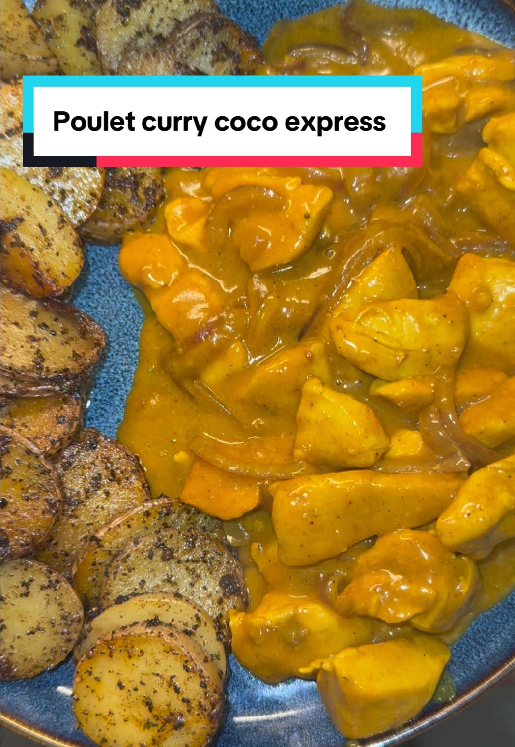 Recette poulet curry coco express et parvé🥥 #FoodTok #fyp #recette #pourtoii 