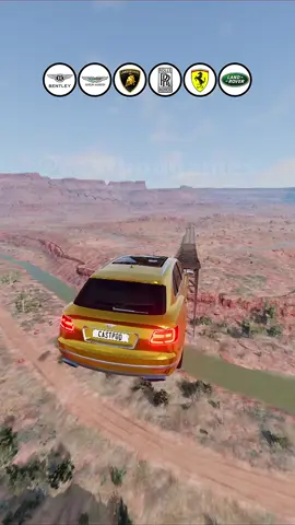 Qual SUV freia melhor? #beamngdrive #carros #gaming #game #lamborghini 