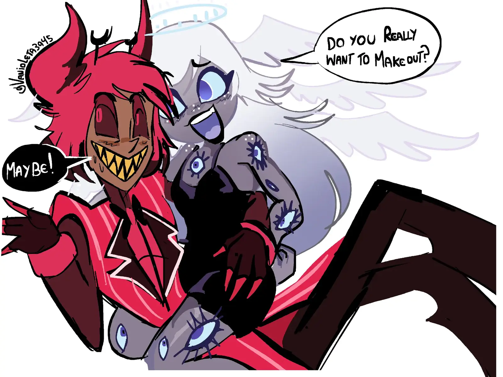 #hazbinhotel #alastor #emily #fanart #fyp