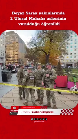 SON DAKİKA | Beyaz Saray yakınlarında 2 Ulusal Muhafız askerinin vurulduğu, polis ekiplerinin bölgeyi ablukaya aldığı öğrenildi. Olayla ilgili 1 kişi gözaltına alındı. Donald Trump:  “2 Ulusal Muhafız askerini vuran hayvan ağır yaralı. Ancak yine de çok ağır bir bedel ödeyecek.” #Sondakika #Habex #Haber 