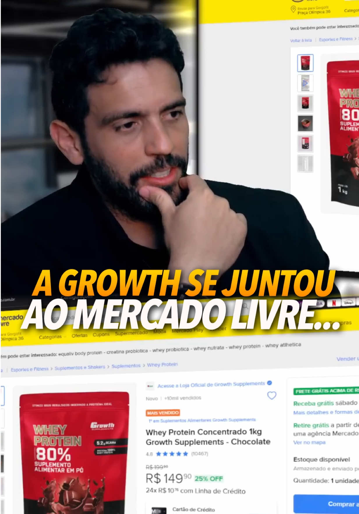 Growth entrou no mercado livre com os dois pés na porta!