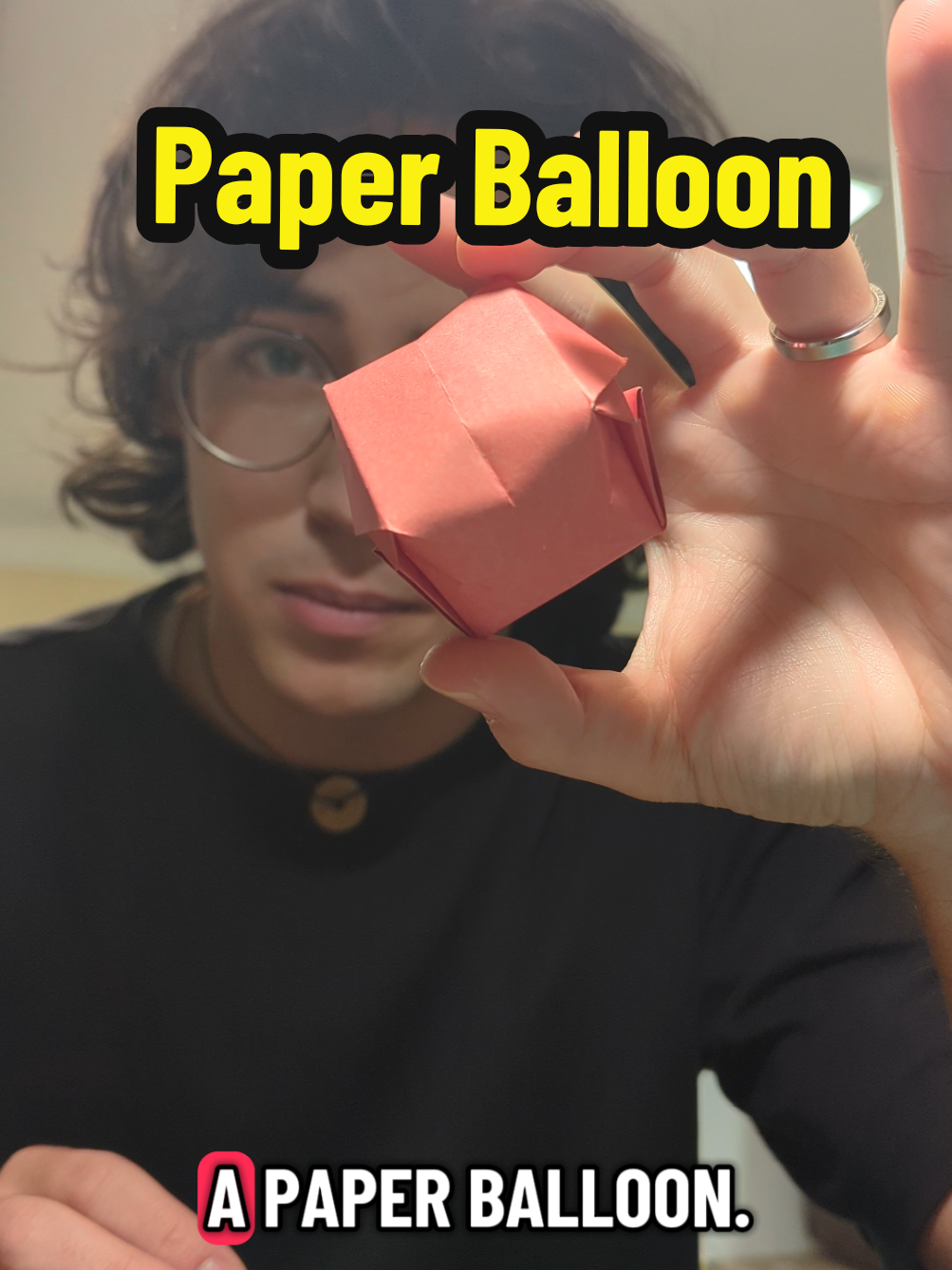 how to make a paper balloon #origamitiktok #balloon #paper 