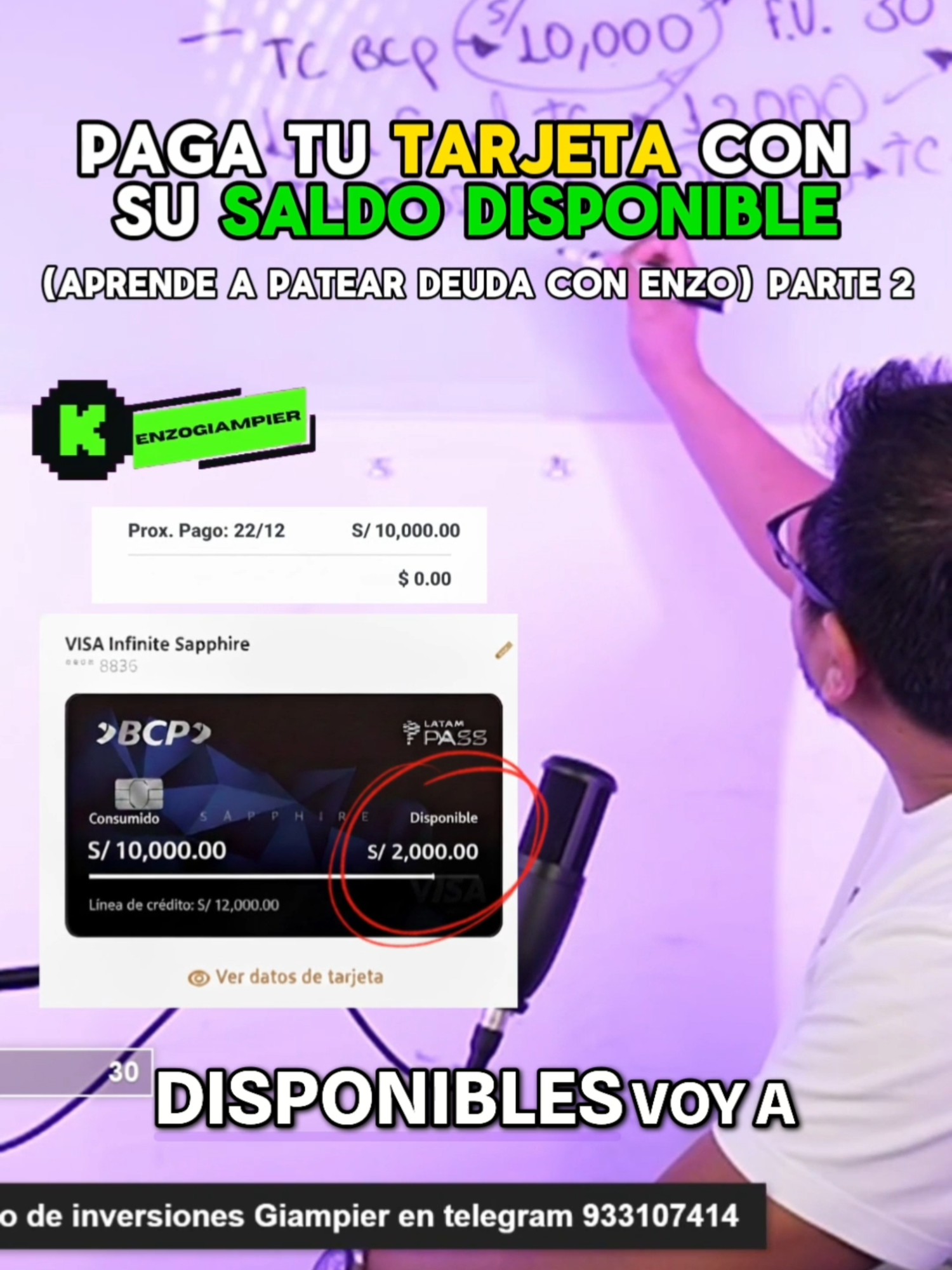 Patea la deuda de tu tarjeta con su propio saldo. Parte 2 (Final) #tarjetasdecredito #prestamo #infocorp #interbank #bcp #ruleteo