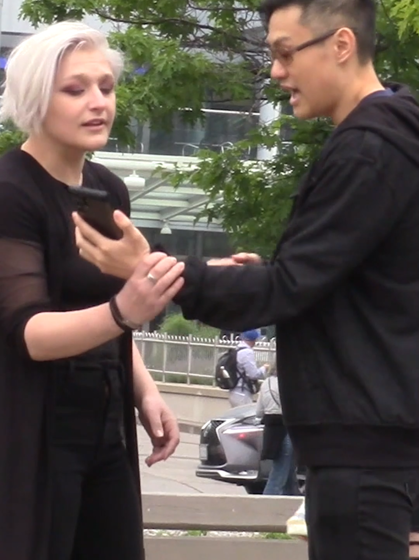 Brave woman stops a creep. #foryoupage #fyp #experiment #awareness #brave 