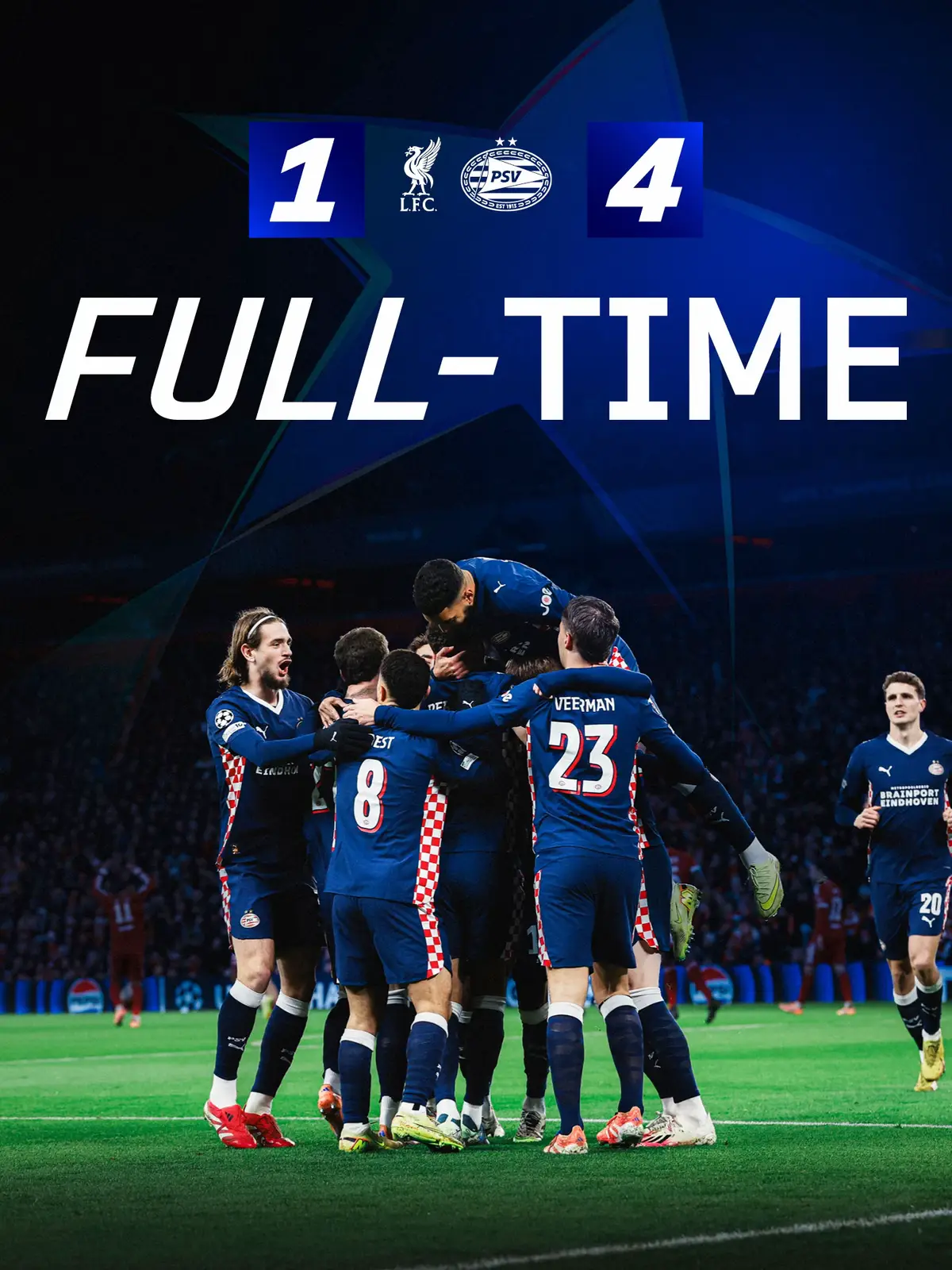 Another massive @Champions League win 🥵🥵 #PSV #liverpool #championsleague #win #england 