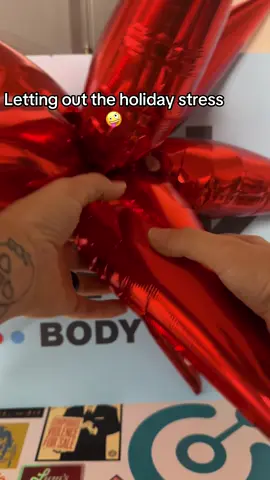 Letting out that holiday stress #balloonpoppingvideo #balloonpopping #poppingballoons #loonervideos #fyp