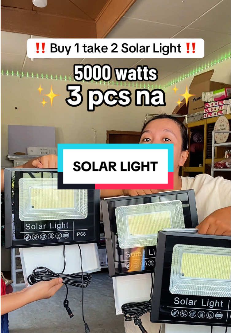 Buy 1 take 2 Solar Light - 5000 watts #solarlight #solarlight5000watts #buy1take2solarlights 