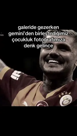 Ve gözlerimi kapattığımda kollarımda başka biri değil sen varsın #icardi #kıvırcık #çocuklukfotosu #gemini 