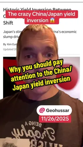 The crazy China/Japan yield inversion is something we all need to be paying attention to. #china #japan #currency  #economy  #informative 