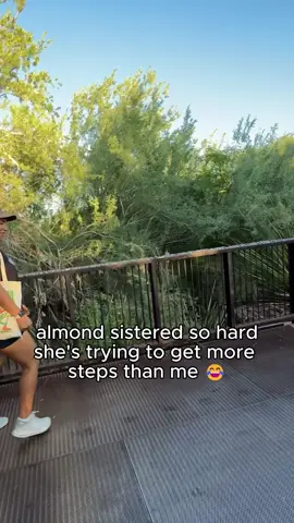She got so competitive once we both got on this app 😂 #sisters #stompers #walking #competitive #sistergoals 