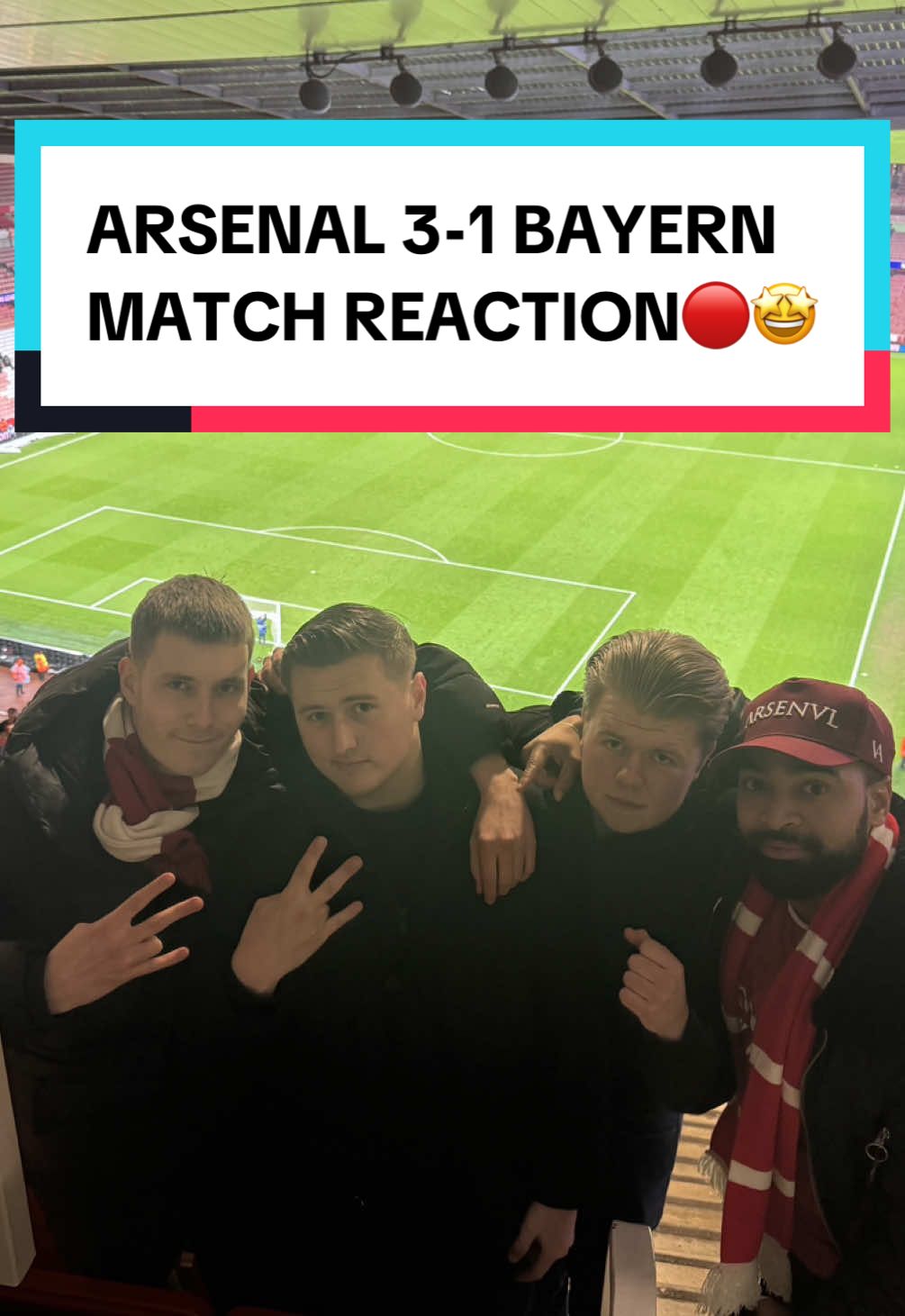 ARSENAL 3-1 BAYERN MATCH REACTION🔴🔥 BEST TEAM ON THE PLANET!!! #arsenal #footballtiktok #championsleague #bayern #afc 