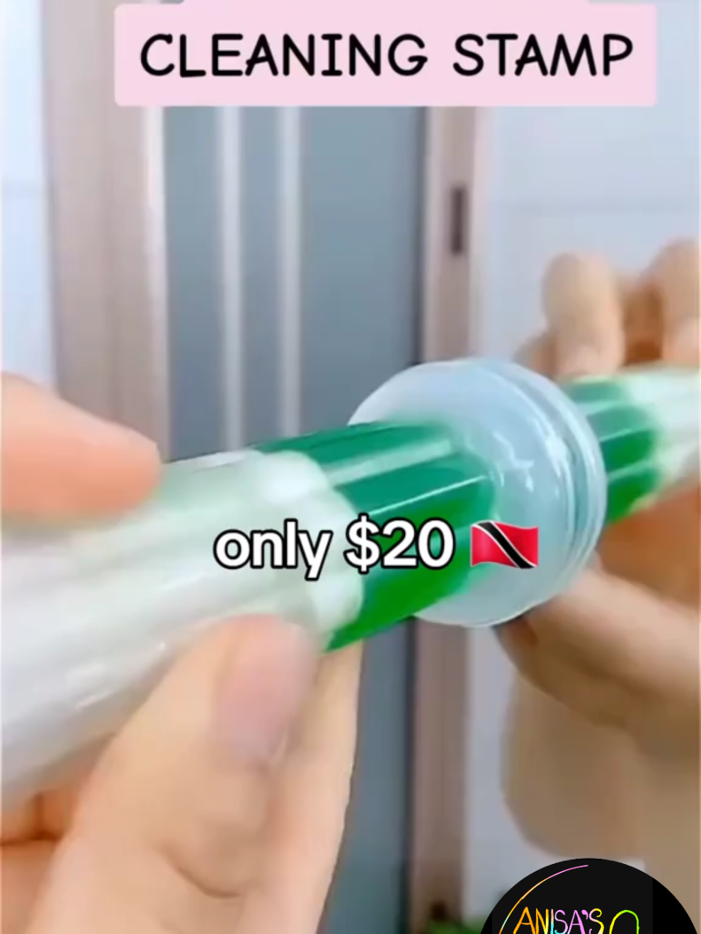 Gel Toilet Cleaning Stamp, just $20!  Press, flush, and enjoy a fresh-smelling bathroom every day. 📲 To order: WhatsApp 714-4910 with a screenshot of the item. #trinidadshopping #bathroomessentials #cleaningtips #homesolutions #AnisasOnlineStore 