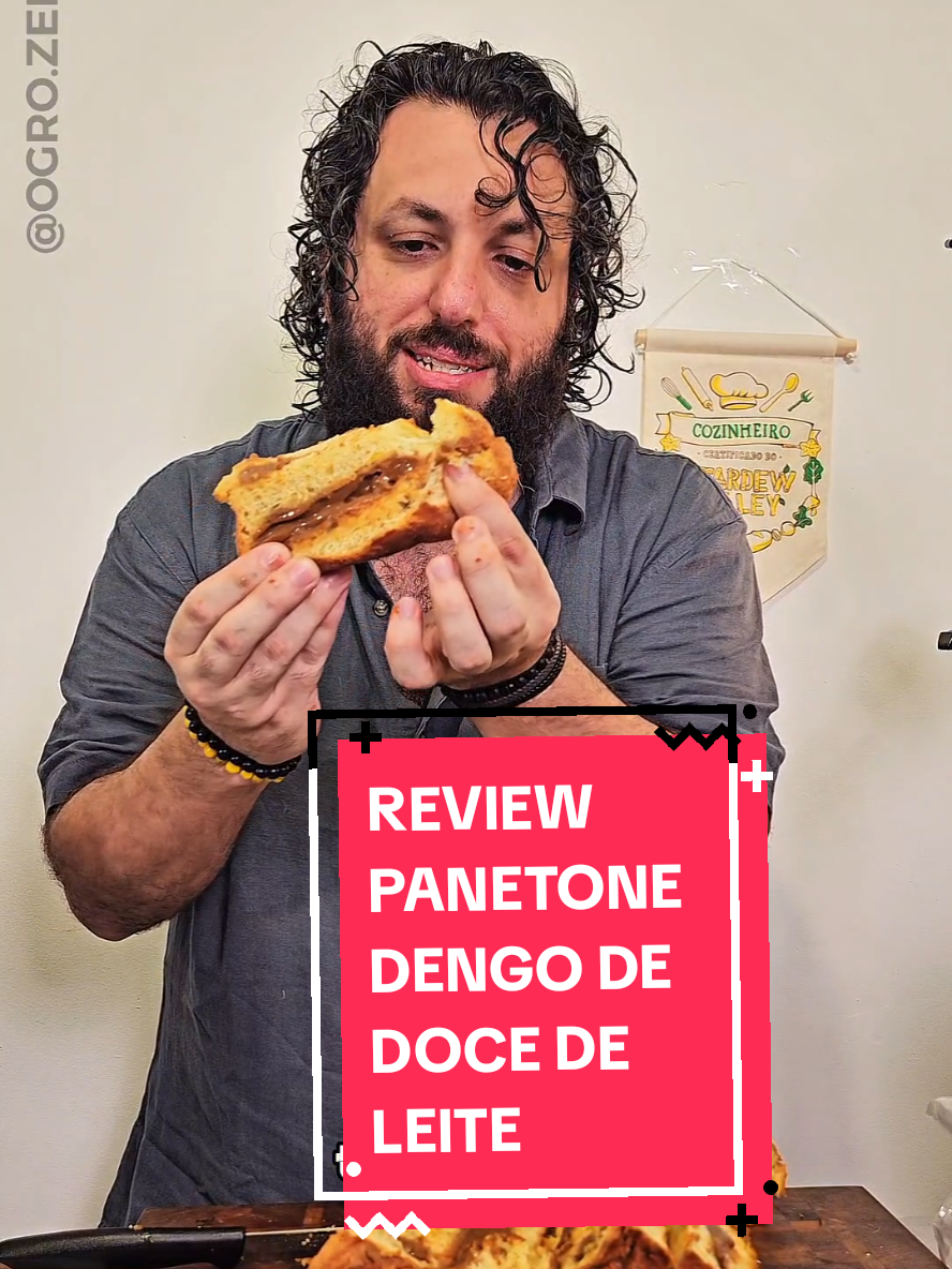 Panetone Dengo de doce de leite e especiarias por 179,90. Até agora foi o panetone com melhor distribuição de recheio. Massa bem gostosa, um panetone para um adulto feliz que não tem um paladar infantil e desprezivel, ele é bem equiilbrado, não é exageradamente doce, porem peca com excesso de aroma de laranja que as vezes sobressai o doce de leite, a canela e as outras especiarias não tem tanto destaque, dá pra sentir um leve toque de canela bem sútil. Mas é um panetone que levou uma nota 87/110, compensa demais, ingredientes de qualidade, massa gostosa, levou um bonus extra por inovação. Ele tem 650G e com certeza eu compraria novamente um panetone desse. #CapCut #gastronomia #panetone #paravoce #4you 