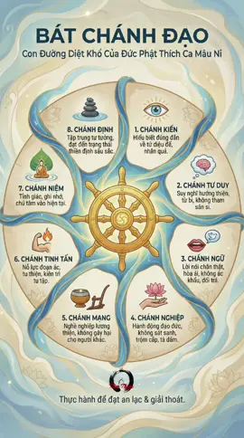 Bát Chánh Đạo. NAM MÔ A DI ĐÀ PHẬT 🙏  #loiphatday #hànhtrìnhnộitâm #giác_ngộ #thức_tỉnh #phatphapvadoisong 