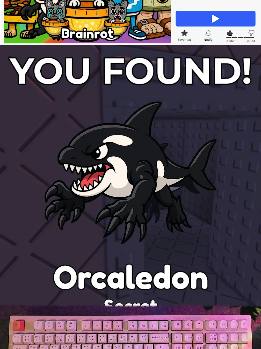 Find the Brainrot  - Orcaledon #⁠roblox #robloxgame #soomnyviviich #brainrot #findthebrainrot