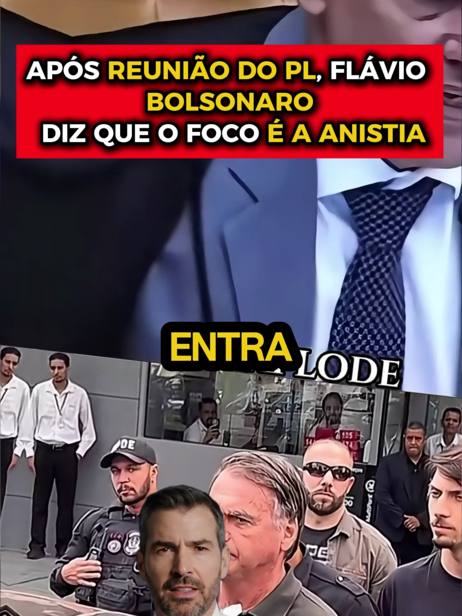 APÓS REUNIÃO DO PL, FLÁVIO BOLSONARO DIZ QUE O FOCO É A ANISTIA #bolsonaro #direita #noticias #anistia