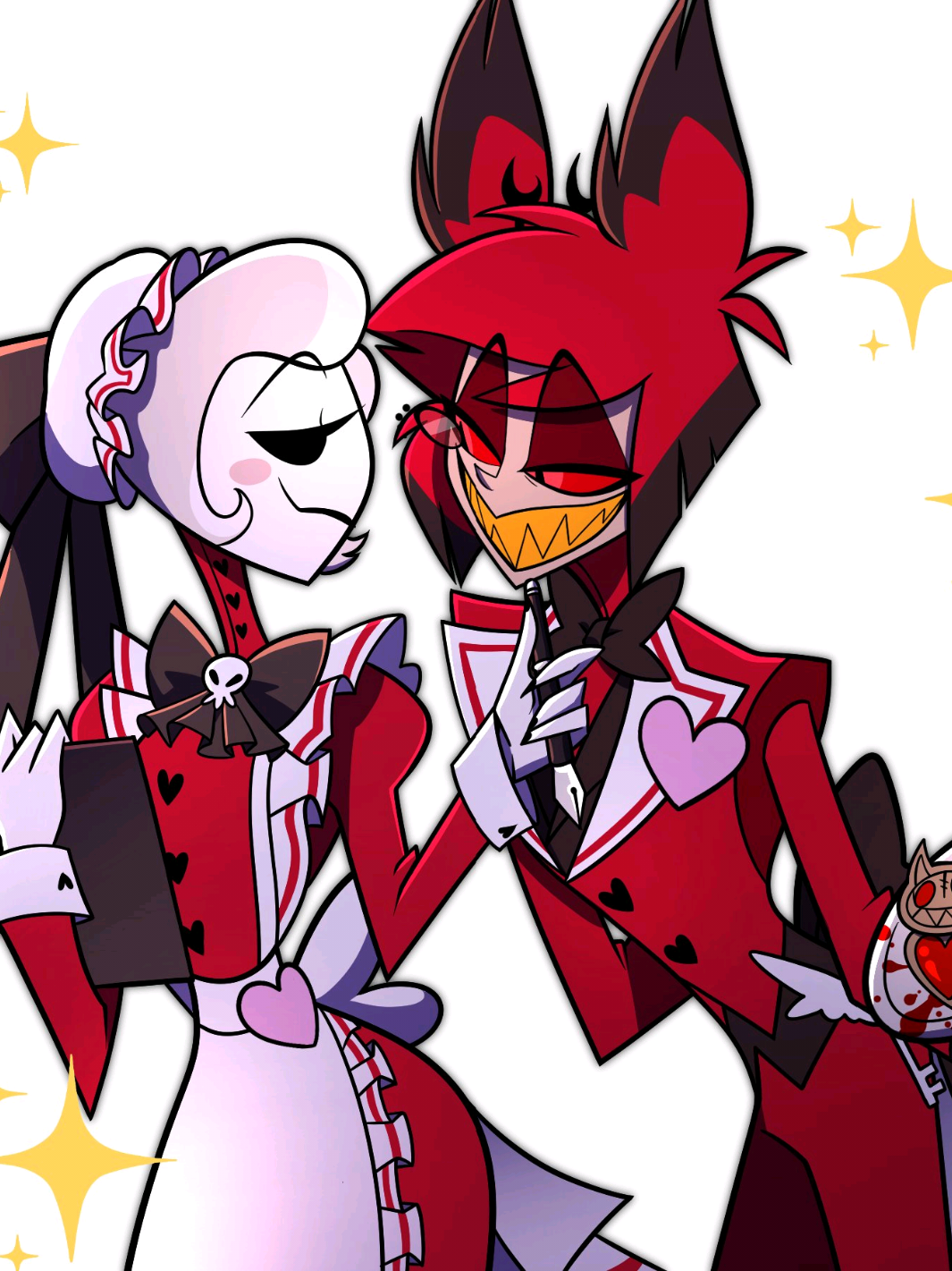 i'm forgot draw alastor antler [embarrassed]   #radiorose #hazbinhotel #alastor #rosiehazbinhotel #hazbin 