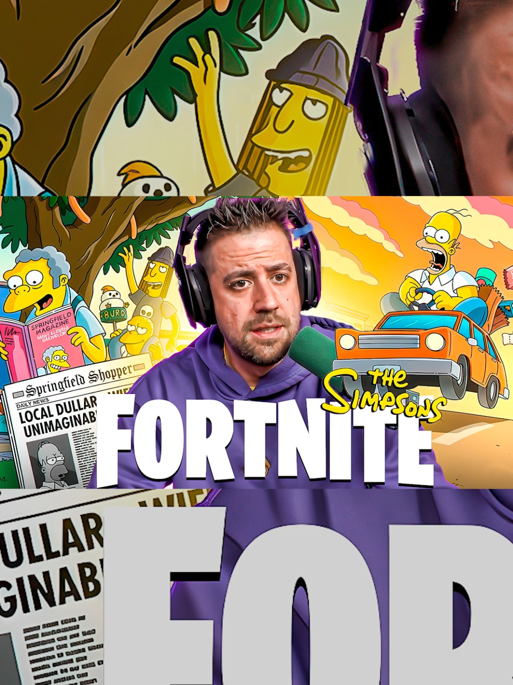 MINIATURA de AURONPLAY jugando FORTNITE los Simpson @Auron #paratiiiiiiiiiiiiiiiiiiiiiiiiiiiiiii #auronplay #miniatura #diseño #thumbnail 