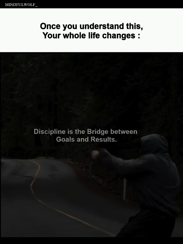 The path from desire to delivery is paved with consistency. If you want the results, you must commit to the structure. #mindfulwolf #mindset #motivation 