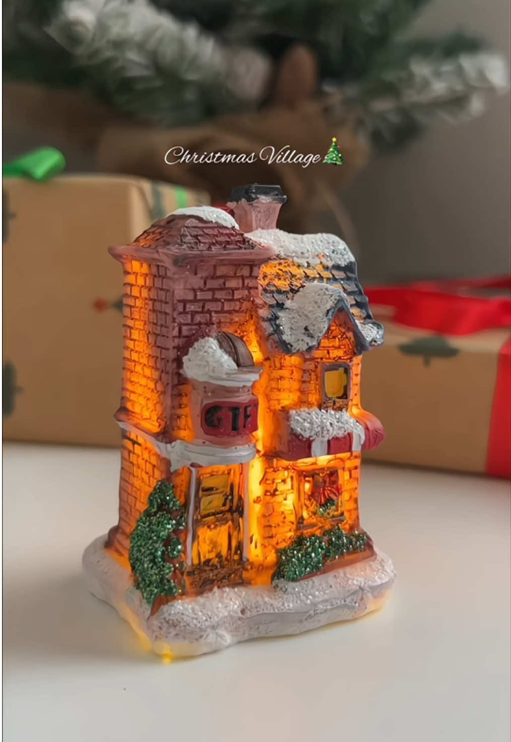 ✨ Add this super cute Christmas village to your holiday decor! Instant cozy vibes 🎄🏠 #christmasvillage #christmasdecor #christmas #decoration #christmasdecorations 