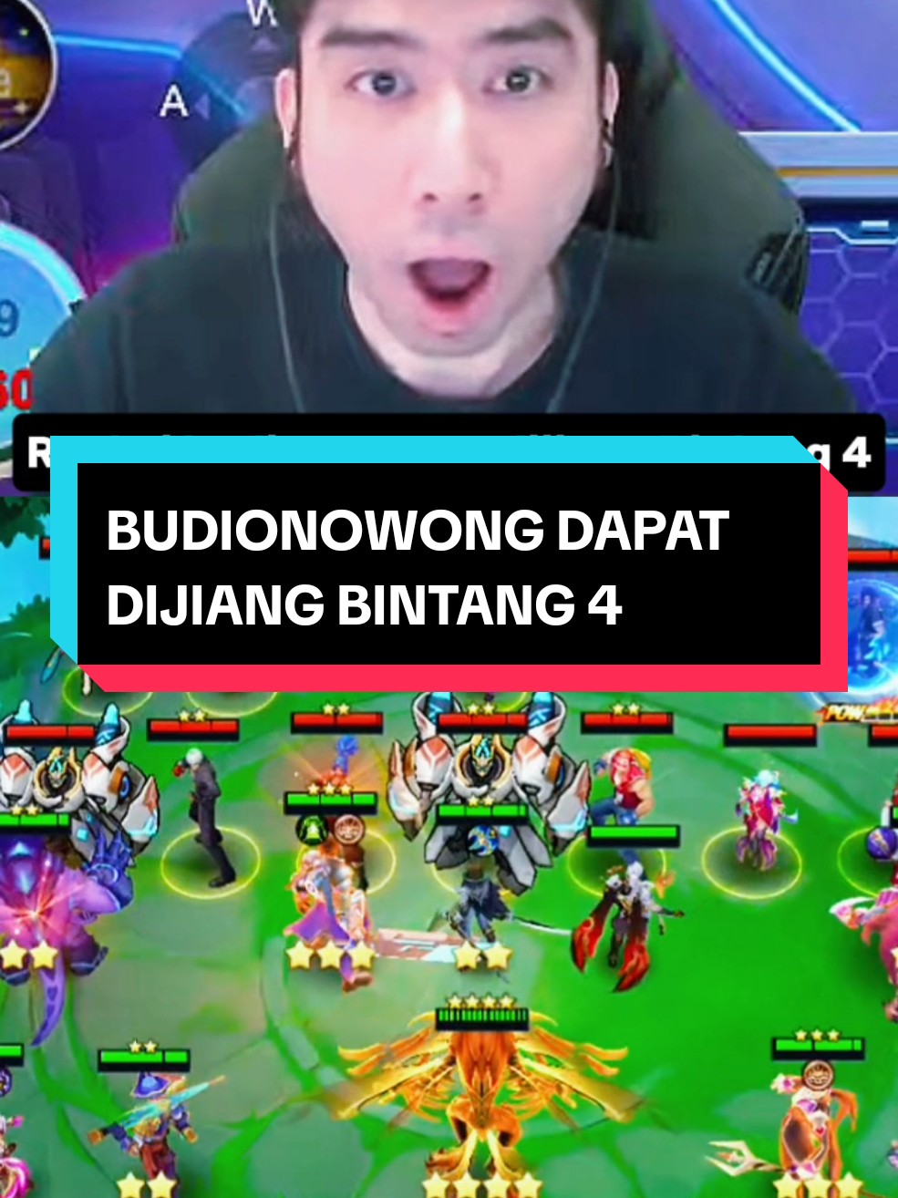 Moment budiono wong dapat Dijiang Bintang 4 #budionowong  #MCGG #MagicChessGoGo #MCGGFightersReborn #fyp 