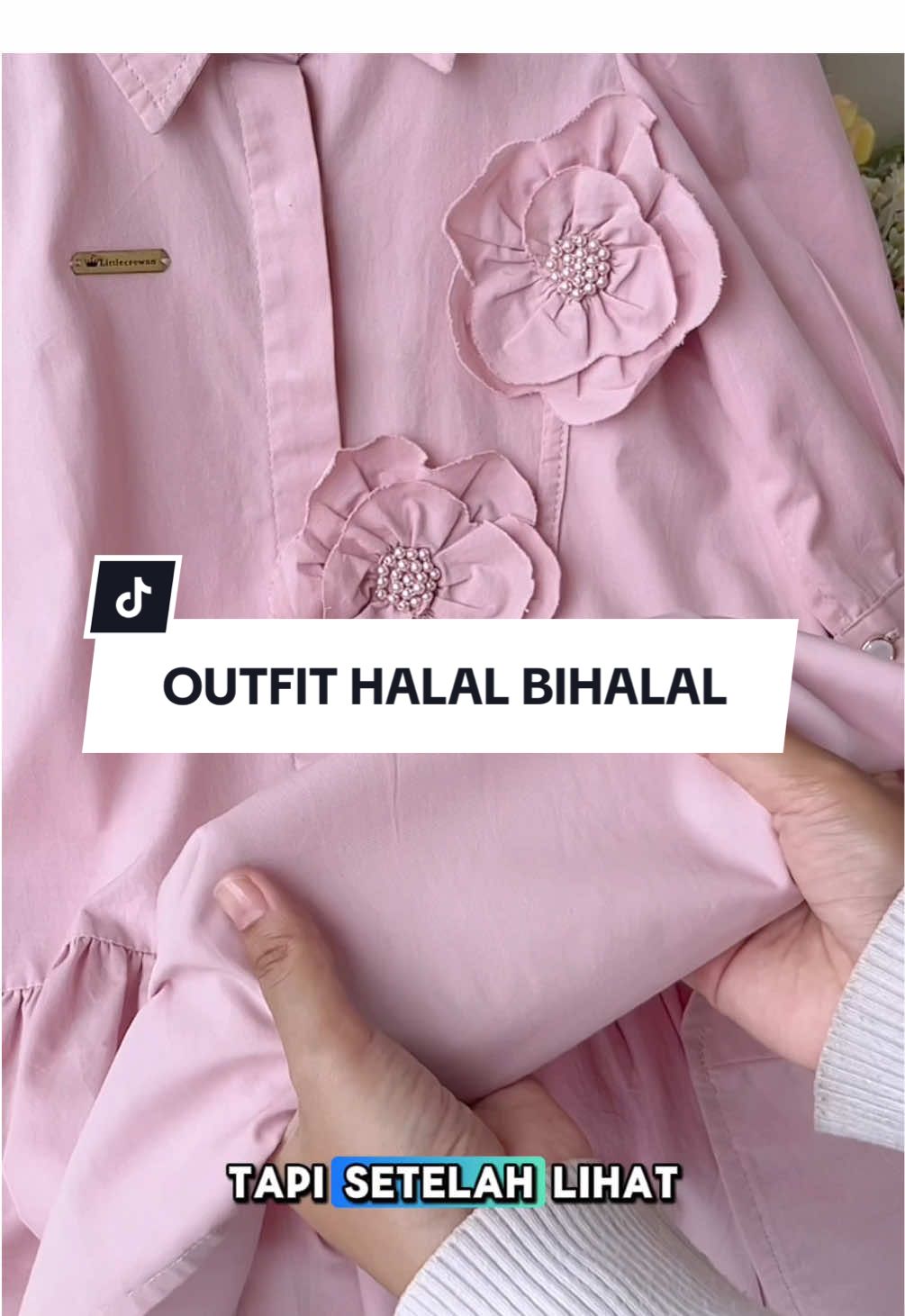 baju lebaran udah dapet, sekarang cari baju buat halal bihalal 🤭🫣 maunya yang simpel tapi nggak keliatan biasa aja inisih cocok karena walaupun polos ada aksen bunga 3D nya 🌸 🛒 Ready couple ibu dan anak usia 1-10 tahun, cek keranjang kuning! #littlecrownn #coupleibudananak #bajucouple #dresscouple #outfithalalbihalal 