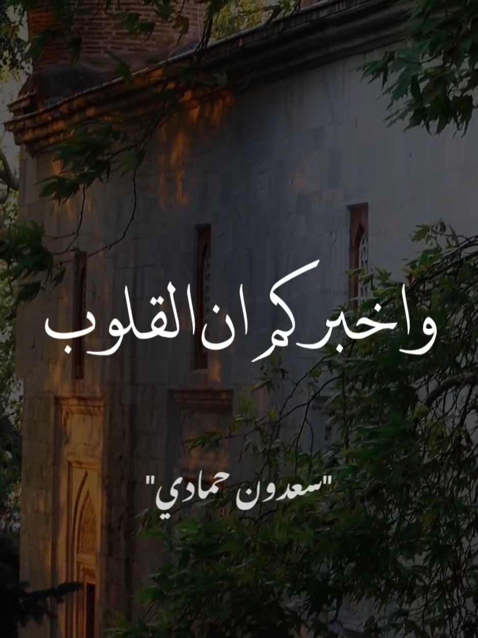 اللهم علمنا من علمك المكنون وملأ قلوبنا بذكرك 🤍🥺 #سعدون_حمادي  #صلي_على_محمد  #اذكروا_الله 