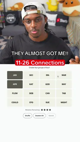 YOU CANNOT TRICK ME!!! #Wordletok #wordgames #connections #wordle #nytgames 