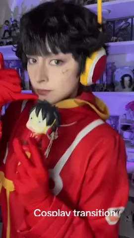 Cosplay transition -> Luffy  #cosplaytransition #cosplayluffy #luffy #onepiece #cosplayonepiece 