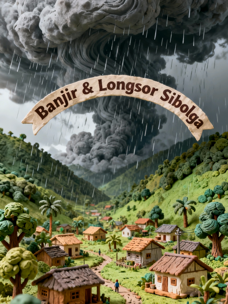 Bagian 34 | Hujan Terus Menerus : Pemicu Banjir & Tanah Longsor Di Tapteng, Sibolga Hingga Sumatera Barat 🌧 #claymation #banjir #tanahlongsor #sibolgatapteng #fypindonesia 
