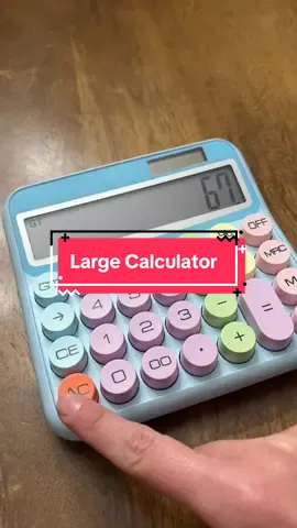 Cute calculator has a large display, nice color scheme and clicky sounds #tiktokshopcreatorpicks 