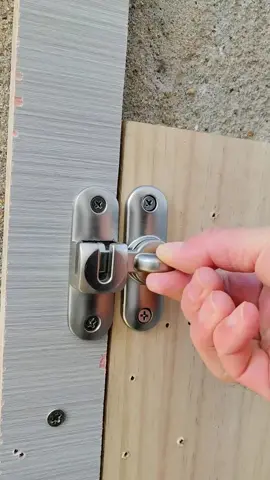 sliding door lock, door lock outside, enhanced safety flip lock -heavy-duty 90/180 degree sliding and Swinging door latch, suitable for barns,doors, etc #fyp #fouyou #good #tools 