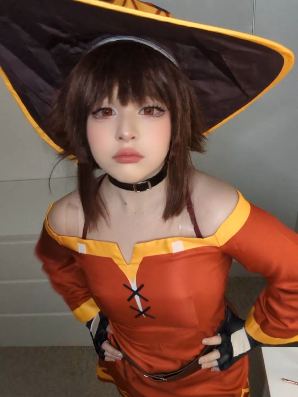 megumin is here!!!! #fyp #megumin #konosuba #cosplay 