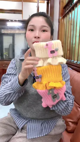 Khăn ống len giữ ấm cổ cho bé #thoitrangtreem #khăn #khanongchobe #khanquangco #khanlen 