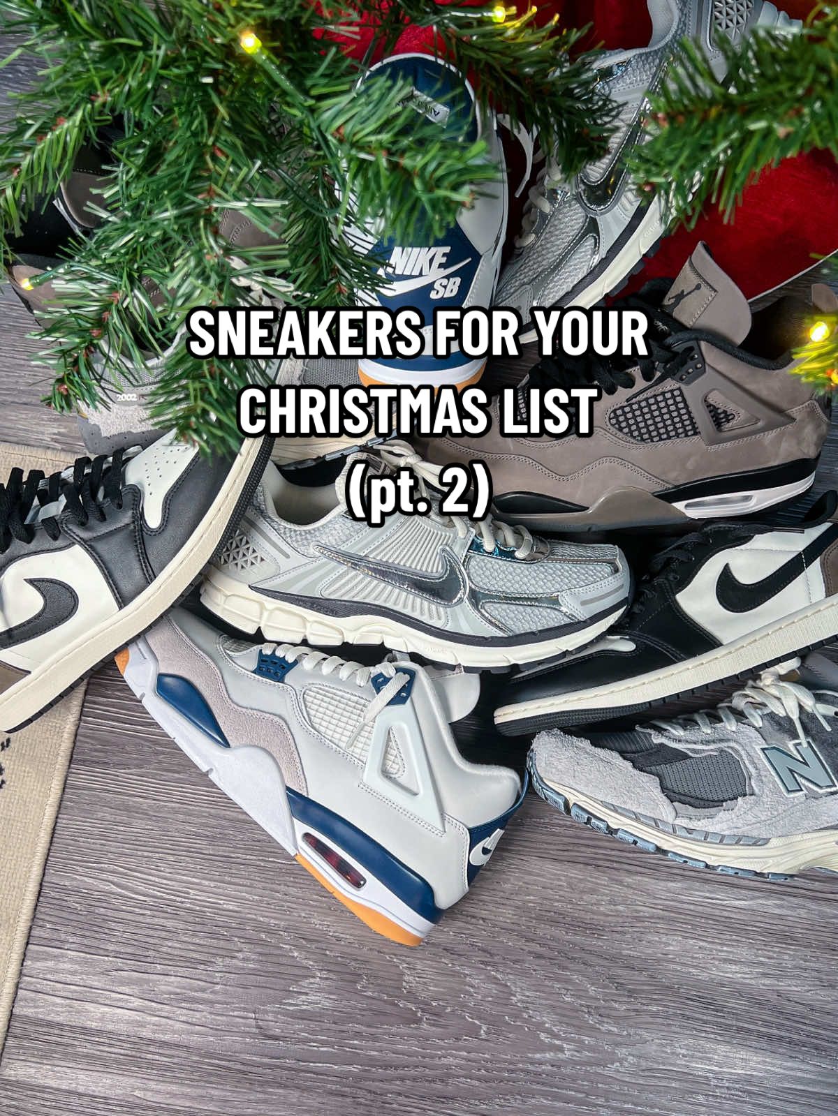 part 2 | Sneakers to add to your Christmas list 🎅🏻 a closer look 👀👀 at 5 of my favorite sneakers that I would recommend as Christmas ideas for you or your favorite sneakerhead 🔥 1. Nike Zoom Vomero 5 Photon Dust Metallic Silver 2. Jordan 4 Retro Cave Stone 3. New Balance 2002R Protection Pack Rain Cloud 4. Jordan 4 Retro SB Navy 5. Jordan 1 Retro Low OG Mocha Which pair are you adding to your Christmas list❔ LET ME KNOW⬇️⬇️⬇️⬇️ #sneakers #sneakerhead #sneakeraddict #shoerotation #sneakercollectioncheck