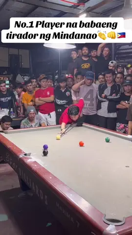 No. 1 player na babaeng tirador ng Mindanao👊🇵🇭 #fyp #chezkacenteno #billiards @Jaybee sucal 