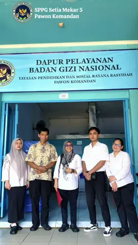 Dapur SPPG Setia Mekar 5 kedatangan tamu lagi 🩵😋 #bgn #fyppppppppppppppppppppppp #sppgpawonkomandan #mbg #sppg 